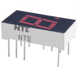 LED-display Red 0.400 Seven Segment Common Cathode Right Hand Decimal Point