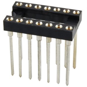 Socket For 14-pin DIP Package, Wire Wrap Leads