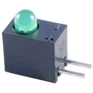 LED-3mm Right Angle Green 20 Mcd