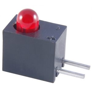 LED-3mm Right Angle Red 20 Mcd