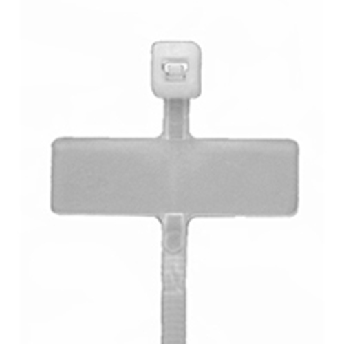 Cable Tie 18 Lb. Identification Type .312 X 1 Pad 4 In Length Natural Nylon 100/bag                 