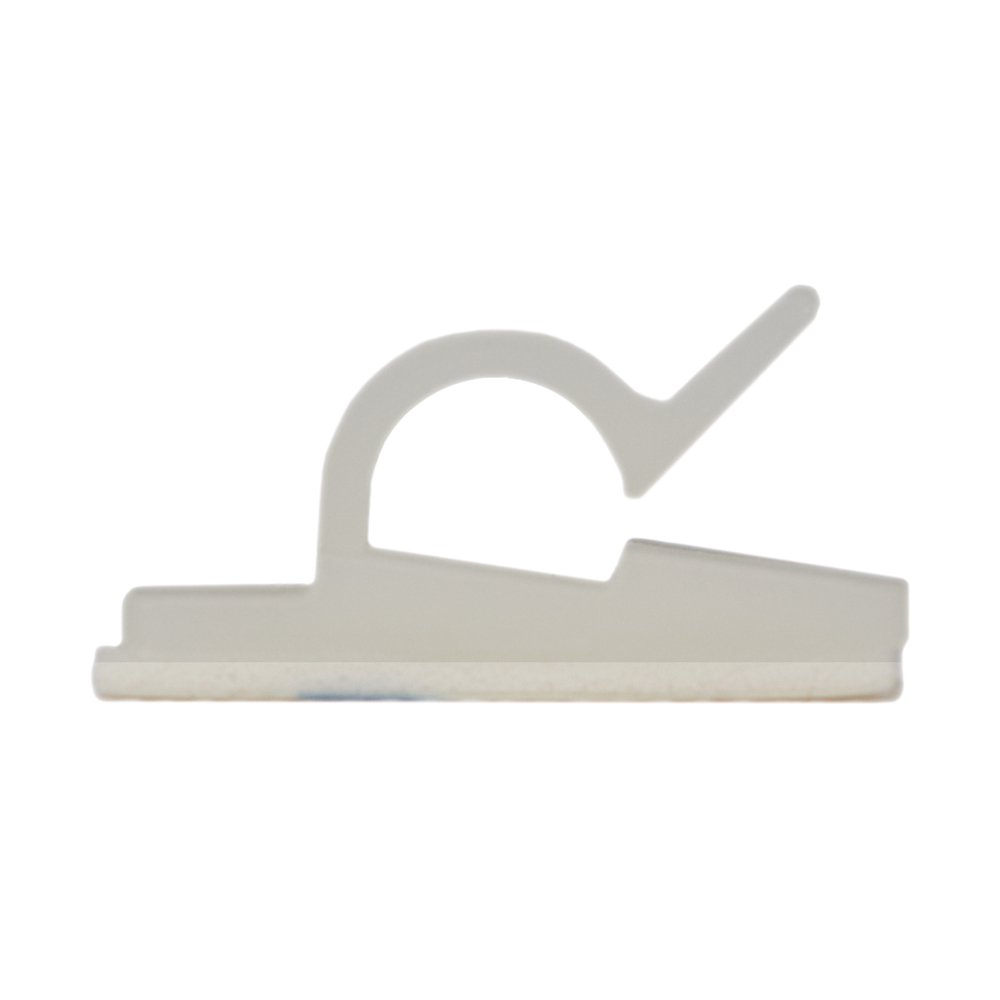 Wire Clip Self-adhesive Natural 19mm x19mm x9.1mm Nylon66 50 pcs per bag                            