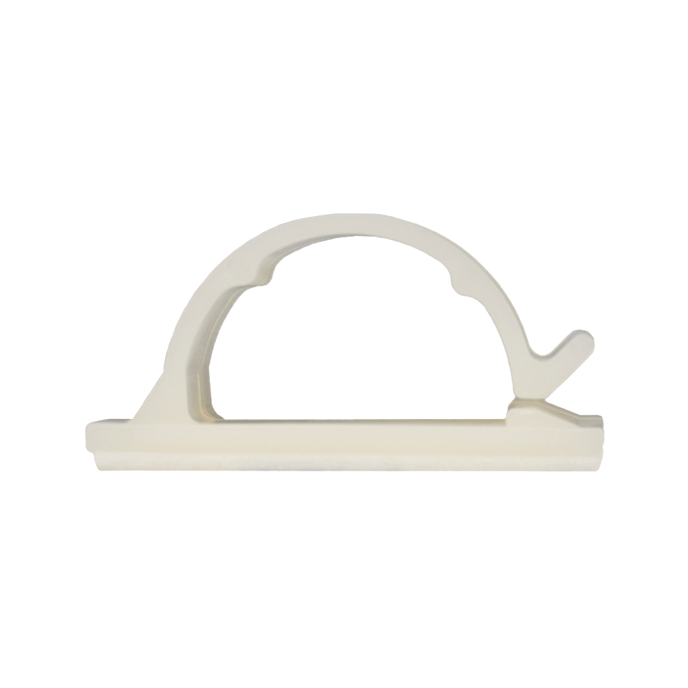 Wire Clip Self-adhesive Natural 33.7mm x 27.5mm x 16.4mm Nylon66 50pcs/bag                          