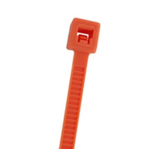 Cable Tie 50 Lb. Standard 11.2 In Length Orange Nylon 100/bag