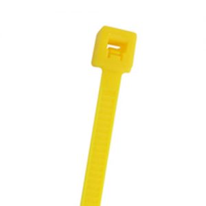 Cable Tie 50 Lb. Standard 14.5 In Length Yellow Nylon 100/bag