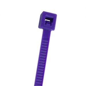Cable Tie 50 Lb. Standard 7.5 In Length Purple Nylon 100/bag