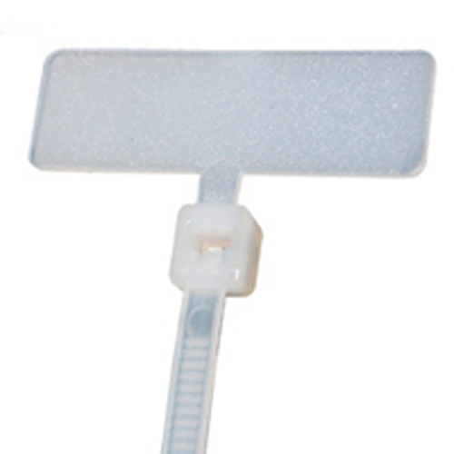 Cable Tie 18 Lb. Flag Type .312 X 1 Pad 4.3 Length Natural Nylon 100/bag                            