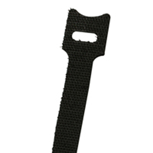 Hook And Loop Tie 5 Inch Black 10/pack                                                              