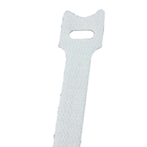 Hook And Loop Tie 6 Inch Length White 10/pack                                                       