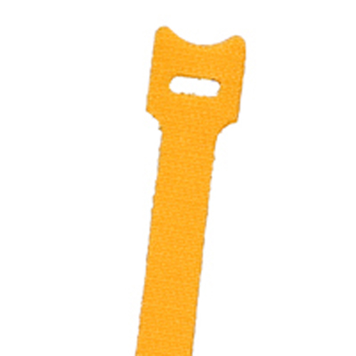 Hook And Loop Tie 5 Inch Yellow 10/pack                                                             