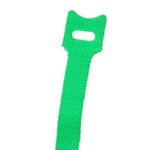 Hook And Loop Tie 5 Inch Green 10/pack                                                              