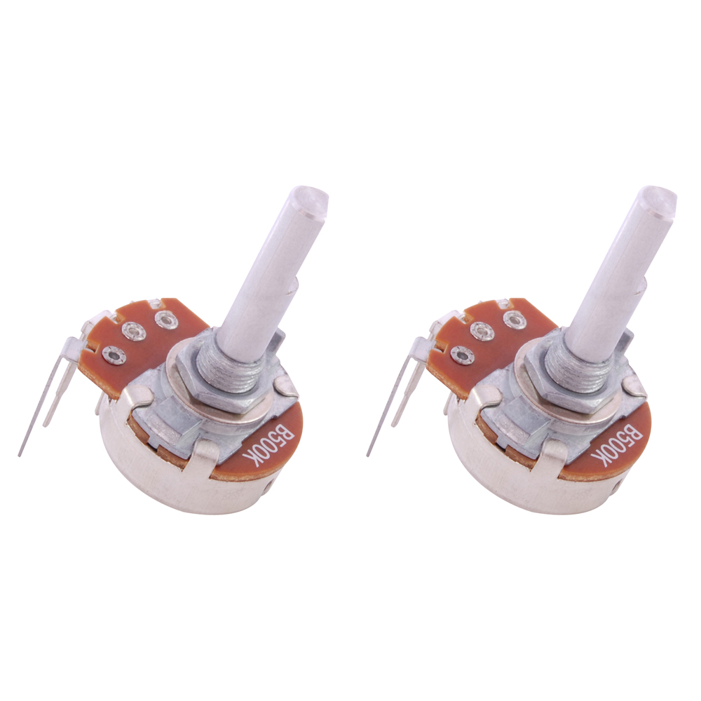 Potentiometer 1/4 Watt 100K Ohm 24mm 6mm Shaft Diameter 1.18 In Shaft Single Combo Term 2/pkg       