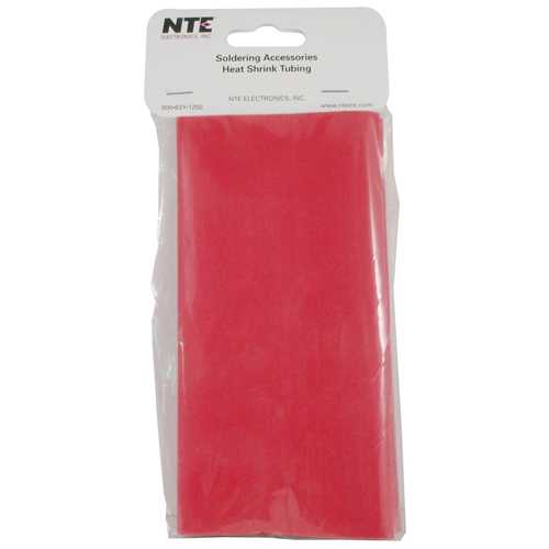 Heat Shrink 2 In Dia Thin Wall Red 6 In Length 3 Pieces Per Package 2:1 Shrink Ratio                
