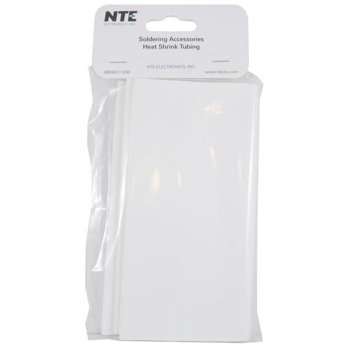 Heat Shrink 2 In Dia Thin Wall White 6 In Length 3 Pieces Per Package 2:1 Shrink Ratio              
