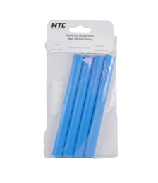 Heat Shrink 1/2 In Dia Dual Wall W/adhesive Blue 6 In Length 4 PCs Per Package 3:1 Shrink Ratio