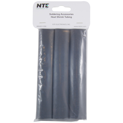 Heat Shrink 3/4 In Dia Dual Wall W/adhesive Black 6 In Length 3 PCs Per Package 3:1 Shrink Ratio    