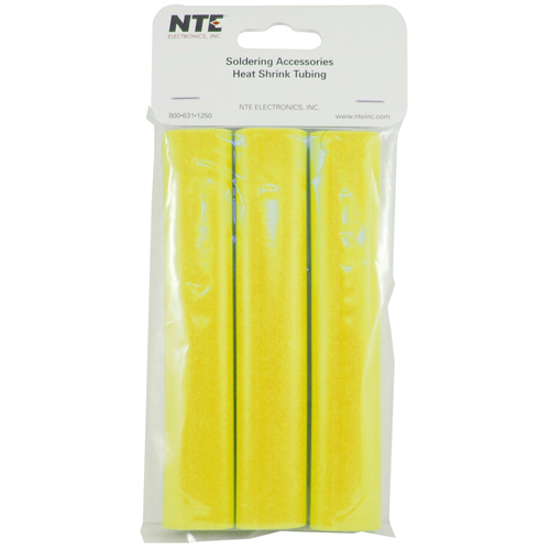 Heat Shrink 1 In Dia Dual Wall W/adhesive Yellow 6 In Length 3 PCe Per Package 3:1 Shrink Ratio     