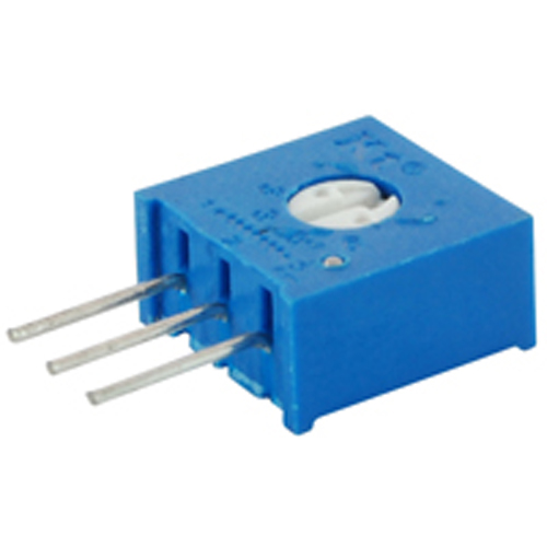 Trimmer 50 Ohm Single Turn Cermet Side Adjust 3/8 Inch Square Sealed 10% Tolerance 1/2 Watt         