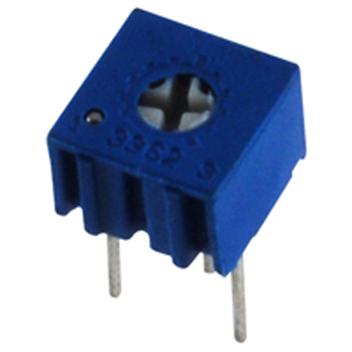 Trimmer 5k Ohm Single Turn Cermet 1/4 Inch Square Top Adjust 10% Tolerance 1/2 Watt Sealed          