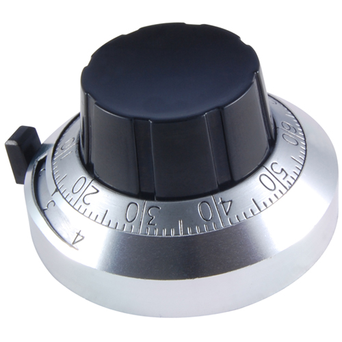 Dial-1 13/16 Inch Diameter Vernier Scale 15 Turn 1/4 Inch Shaft Diameter 21-1-11 Satin Chrome FinisH