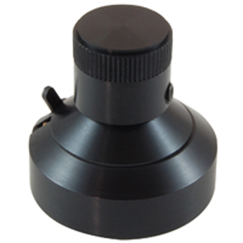 Dial 1 Inch Diameter 1/4 Inch Shaft Diameter Infinite Turns 612 Aluminum Black Finish Brake Lever   