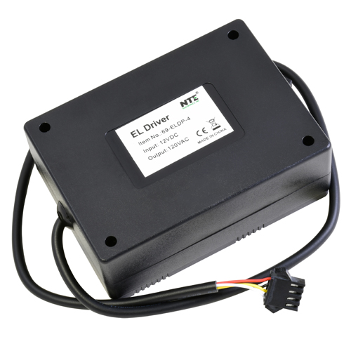 El Wire 12VDC Inverter Power Supply Drives 0-10 Meters On/flash/off Modes With 5.5mm Plug           