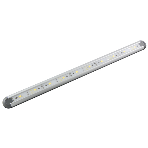 LED Light Bar 11 Inch Length 12VDC 10 White LEDs Gray Aluminum Housing Waterproof 3.4 Watts         