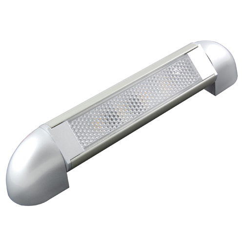 LED Light Rotating Swivel 12/24VDC 4 White LEDs Silver Housing Frosted Lens 2 Watts                 