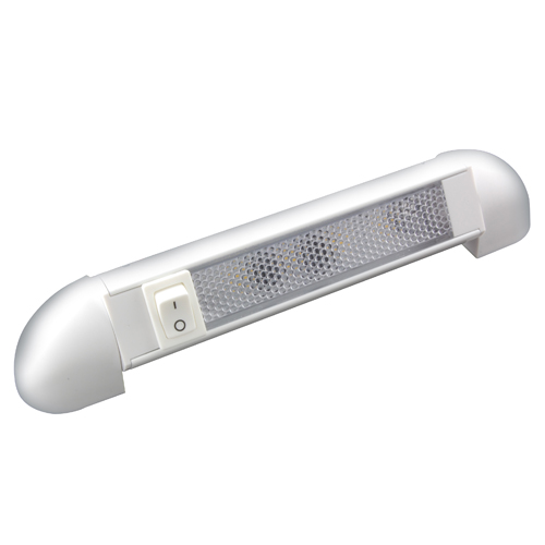 LED Light Rotating Swivel 12/24VDC 4 White LEDs Ivory Housing Frosted Lens With Rocker Switch 2Watts