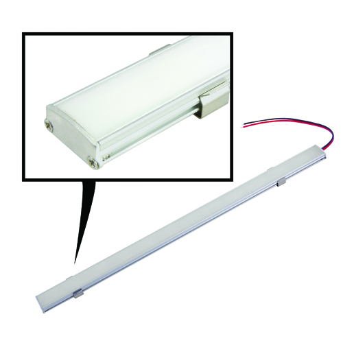 LED Light Bar 12.20 Inch (310 Mm) Length 12VDC 36 W.white 2835 LEDs Gray Alum Housing Frosted Lens