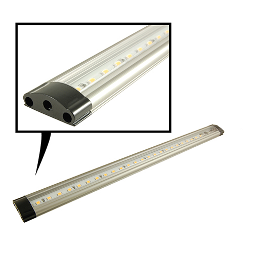 LED Touch Dimmable Light Bar 11.81 In (300 mm) 24 Warm White Clear Lens 3W-does Not Incl Power Sup  