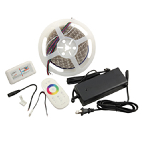 LED Strip Kit Rgb+w 16.4ft 300 (5050) LEDs 12V 72W Includes LED Strip Power Supply Remote ConnectorS
