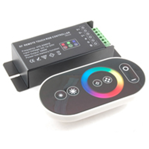 Remote Control Dimmer For Rgb LED Strips Includes Receiver And Battery Operated Remote