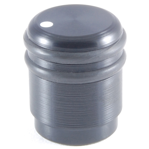 Knob Machined Aluminum Soft Touch Rings .500 Inch Diameter .125 Inch Diameter Shaft Black Gloss     