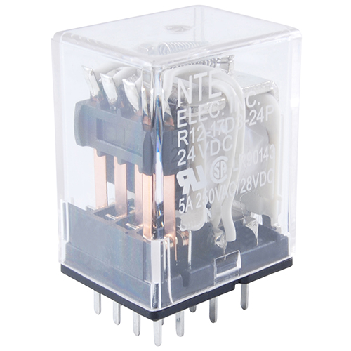 Relay-4PDT 24vdc 5amp PC Board Mount