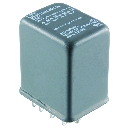 Relay-4PDT 24Vdc 5a Hermetically Sealed Case With Plug-in Or Solder Terminals