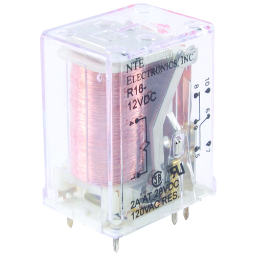 Relay-dpdt 3amp 12vdc With PC Board Mount Terminals