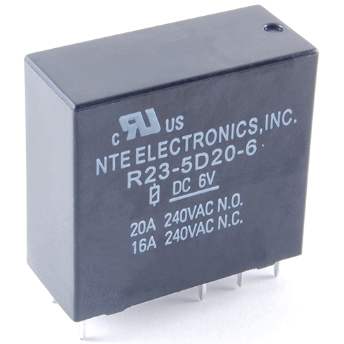 Relay SPDT 20A 12vdc PC Board Mount Epoxy Sealed