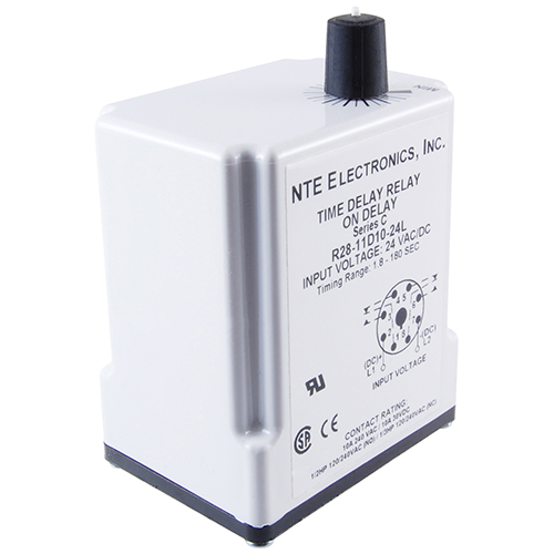 Relay-delay On Operate Time Delay Dpdt 10amp 120vac 8-pin Octal Plug-in 1.8-180 Second Range