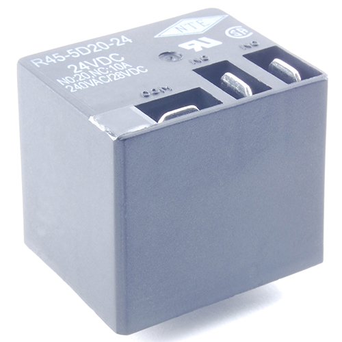 Relay-spdt 20A 24vdc PC Board Mount .250 Inch Terminals On Top Epoxy Sealed