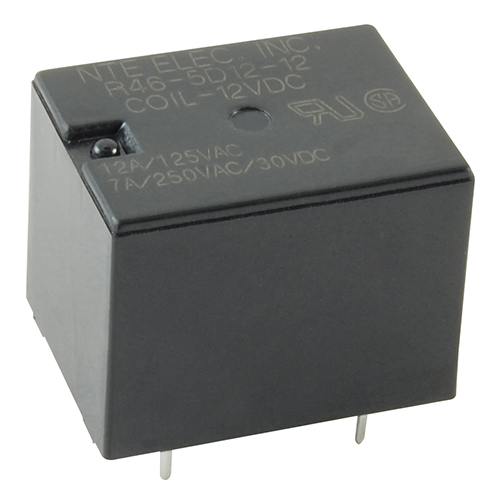 Relay-SPDT 12amp 12Vdc Sealed Low Profile For Use In Security/appliances/garage Door Openers/audio
