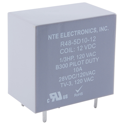 Relay SPDT 5amp 12vdc PC Mountable Epoxy Sealed Low Coil Power Version