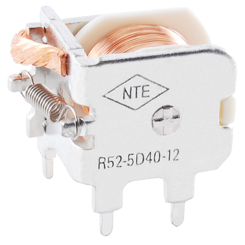 Relay SPST-no 40amp 12vdc PC Mountable Open Frame Construction Standard Us Foot Print