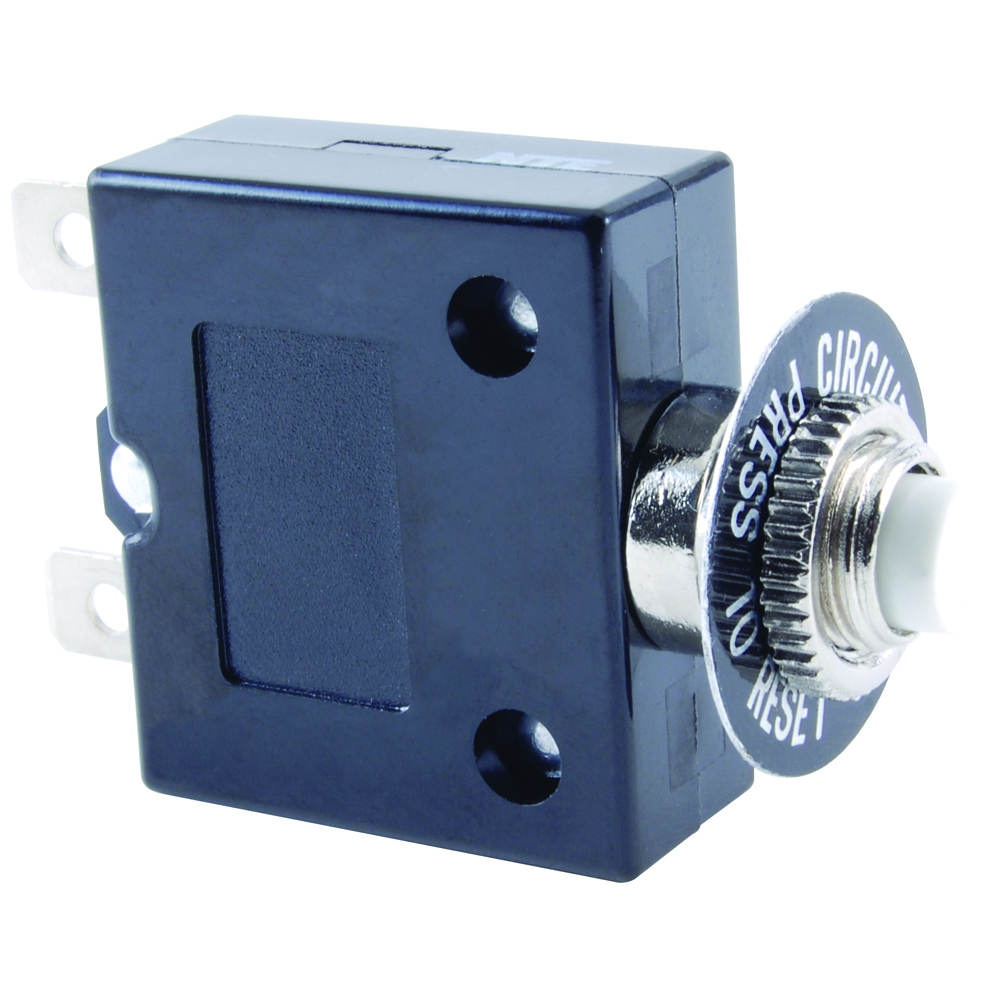 Thermal Circuit Breaker 8amp Rating Push Button Reset .250 Inch Quick Connect Terminals             