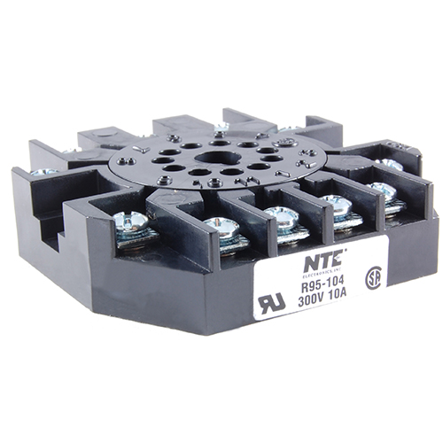 Socket-11 Pin Octal 300V 10amp With Pressure Clamp Screws