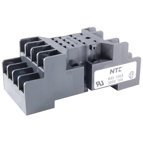 Socket-14 Pin Miniatue 300V 10amp Panel Or Surface Mount With Pressure Clamp Screws