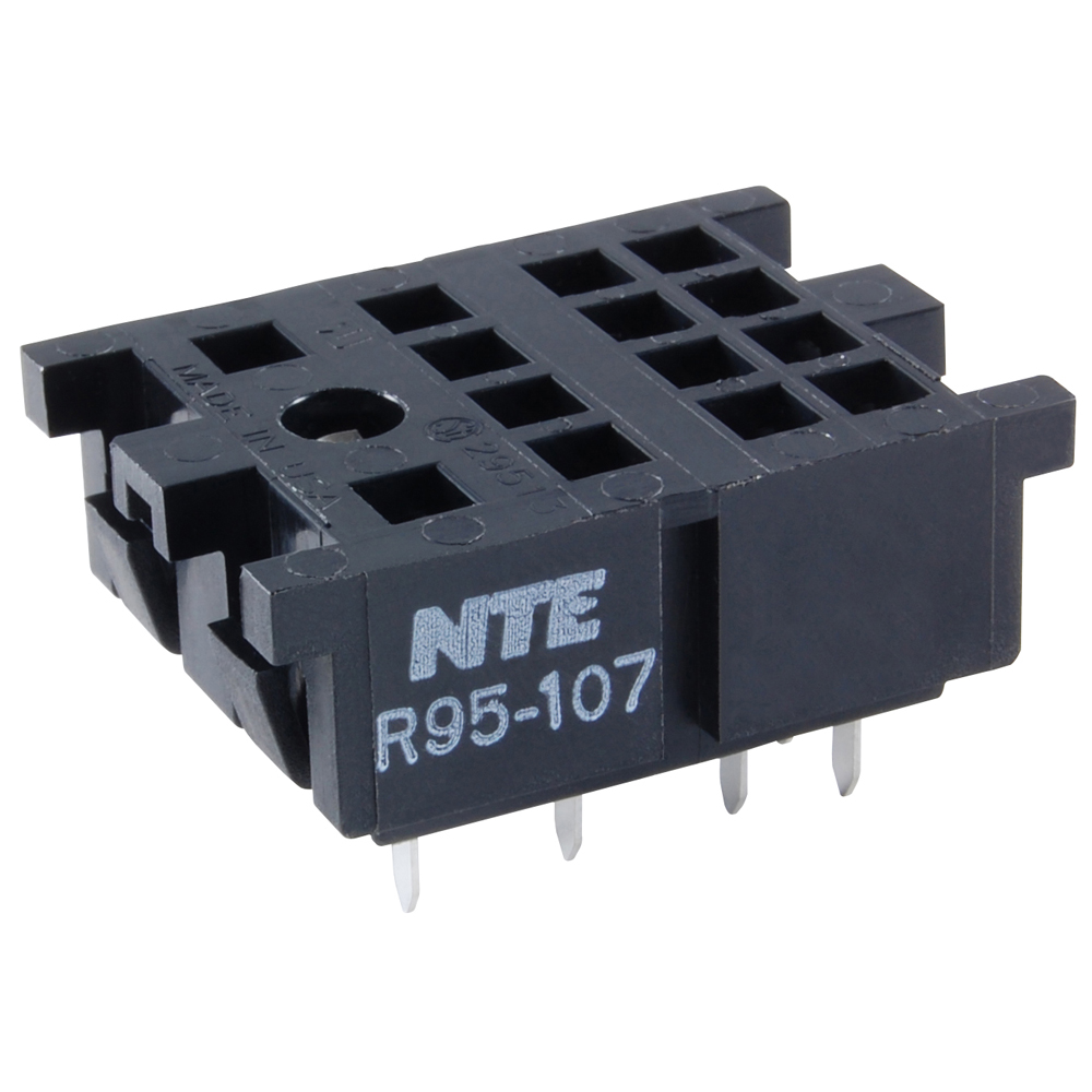 Socket-14 Pin Mini Blade 300V 10amp PC Board Mount