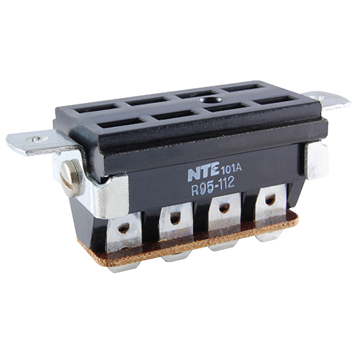 Socket Jones Type Panel Mount For R18 Serie Relays Solder Terminals ACcepts .187 In Terminals