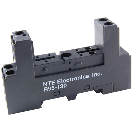 Socket-spdt 5-pin Slim Line Din Rail Mount Finger Safe 300V 12 AMP