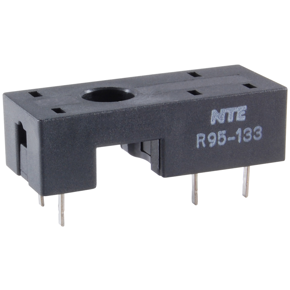 Socket-spdt 5-pin Slim Line PC Board Mount 300V 12 AMP